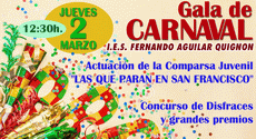 GALA DE CARNAVAL Y CONCURSO DE DISFRACES