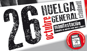 26 OCTUBRE: HUELGA EDUCATIVA
