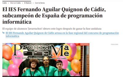 Nuestros alumnos vuelven a Madrid: tres años seguidos en la élite de la programación FP